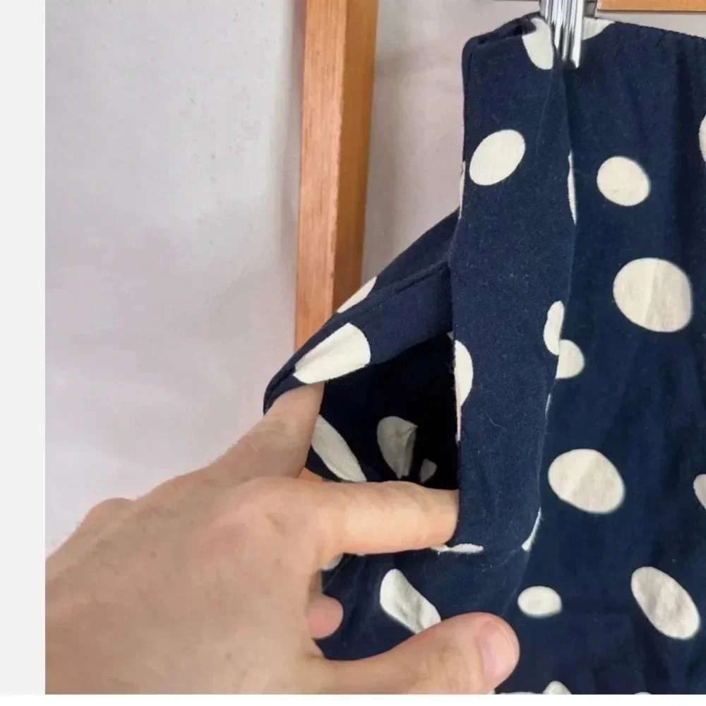 TRAFALUC COLLECTION ZARA SKORT BLUE POLKA DOT SIZE SMALL​